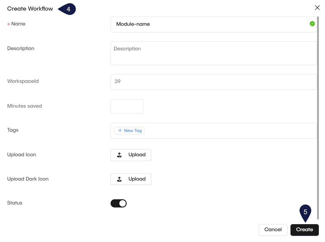 The granular permissions list for a user, showing the first components from the list.